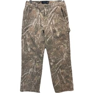 VTG Abercrombie & Fitch Baggy Workwear Camo Carpenter Pants Men's Size 30 x 32